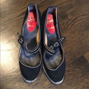 Christian Louboutin espadrille wedges